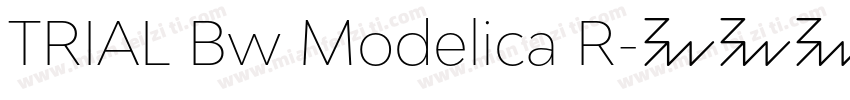 TRIAL Bw Modelica R字体转换